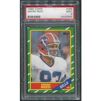 1986 Topps Football #388 Andre Reed Rookie PSA 9 (MINT)