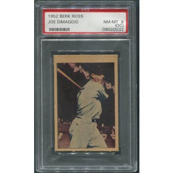 1952 Berk Ross Baseball #13 Joe DiMaggio PSA 8 (NM-MT) (OC)