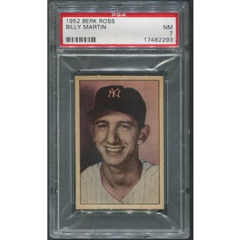 1952 Berk Ross Baseball #38 Billy Martin PSA 7 (NM)