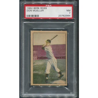 1952 Berk Ross Baseball #44 Don Mueller PSA 7 (NM)