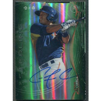 2014 Bowman Sterling Prospect #BSPACC Carlos Correa Rookie Green Refractor Auto #078/125