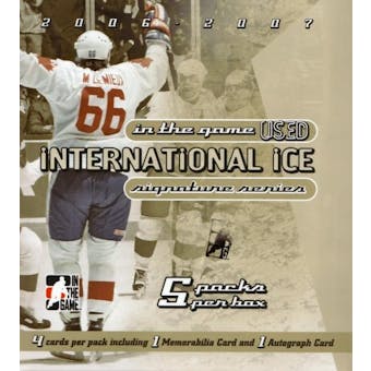 2006/07 ITG International Ice Signature Series Hockey Hobby Box