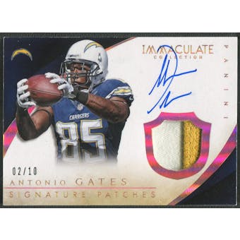 2014 Immaculate Collection #11 Antonio Gates Gold Patch Auto #02/10