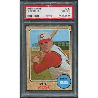1968 Topps Baseball #230 Pete Rose PSA 4 (VG-EX)