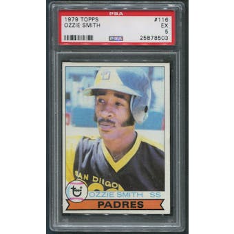 1979 Topps Baseball #116 Ozzie Smith Rookie PSA 5 (EX)