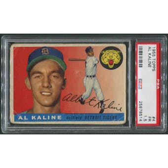 1955 Topps Baseball #4 Al Kaline PSA 1.5 (FR)