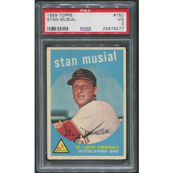 1959 Topps Baseball #150 Stan Musial PSA 3 (VG)