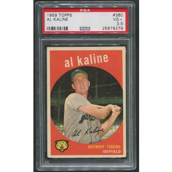 1959 Topps Baseball #360 Al Kaline PSA 3.5 (VG+)