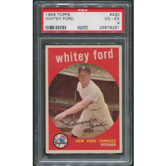 1959 Topps Baseball #430 Whitey Ford PSA 4 (VG-EX)