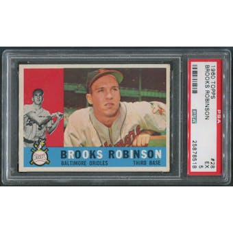 1960 Topps Baseball #28 Brooks Robinson PSA 5 (EX)