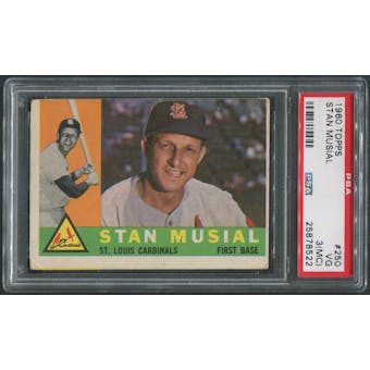 1960 Topps Baseball #250 Stan Musial PSA 3 (VG) (MC)