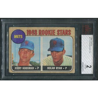 1968 Topps Baseball #177 Rookie Stars Nolan Ryan Rookie BVG 2 (GOOD)