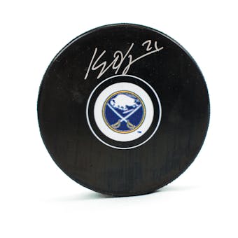 Kyle Okposo Autographed Buffalo Sabres Hockey Puck