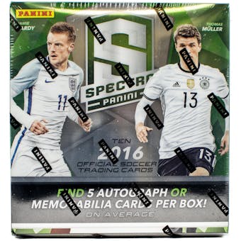 2016 Panini Spectra Soccer Hobby Box