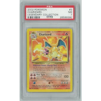 Pokemon Legendary Collection Theme Deck Charizard 3/110 PSA 7