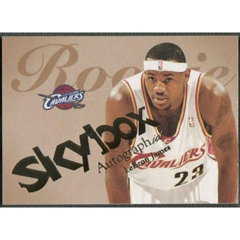 2003/04 SkyBox Autographics #77 LeBron James Rookie #0478/1500
