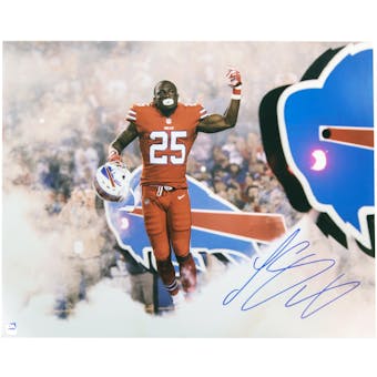 LeSean McCoy Autographed Buffalo Bills Red Jersey 16x20 Photo