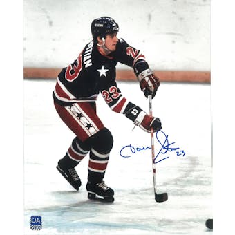 Dave Christian Autographed USA 8x10 Photo Miracle on Ice (DCW COA)