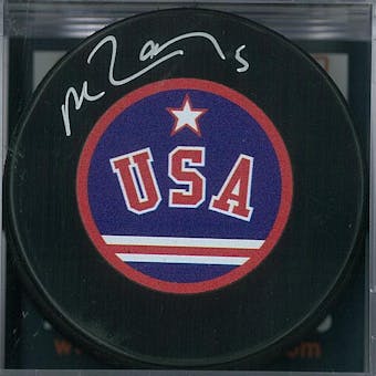 Mike Ramsey Miracle on Ice Autographed USA Hockey Puck