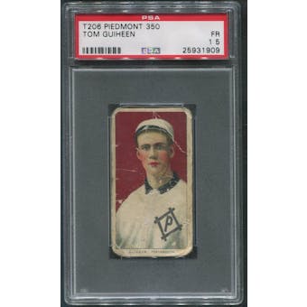 1909-11 T206 Baseball #199 Tom Guiheen Piedmont 350 PSA 1.5 (FR)