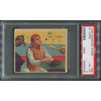 1934-36 Diamond Stars Baseball #28 Al Lopez PSA 4 (VG-EX)