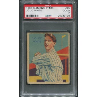 1934-36 Diamond Stars Baseball #45 Jo Jo White XRC PSA 2 (GOOD)