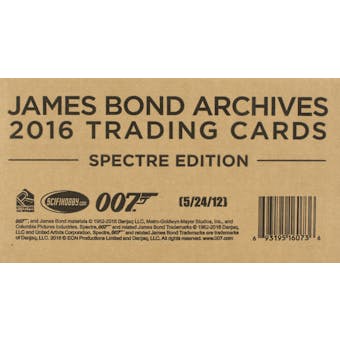 James Bond Archives Spectre Edition Trading Cards 12-Box Case (Rittenhouse 2016)