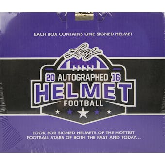 2016 Leaf Autographed Full Size Helmet Football Hobby Box