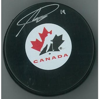 Nolan Patrick Autographed Team Canada Hockey Puck (AJSW COA)