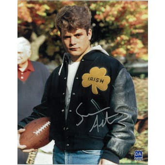 Sean Astin Autographed Rudy Coat 8x10 Photo