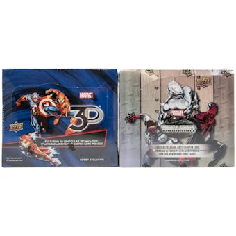 COMBO DEAL - Marvel Vibranium and Marvel 3D Hobby Boxes