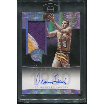 2014/15 Panini Eminence #5 Jerry West HOF Silver Patch Auto #4/8