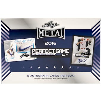 2016 Leaf Metal Perfect Game All-American Classic Baseball Hobby Box