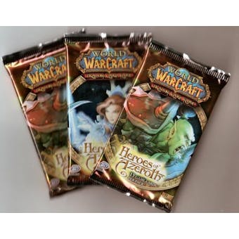 World of Warcraft Heroes of Azeroth Booster Pack (Lot of 3) - Thunderhead Hippogryph, Saltwater Snapjaw!!