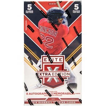 2016 Panini Elite Extra Edition Baseball Hobby Box