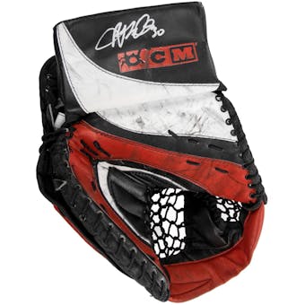 Ryan Miller CCM Catcher Autographed Game Used black red white