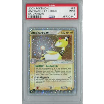 Pokemon EX Dragon Ampharos 89/97 Single PSA 9