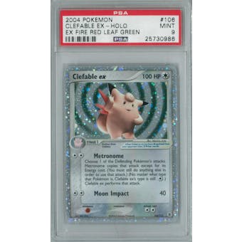 Pokemon EX Fire Red Leaf Green Clefable ex 106/112 Single PSA 9