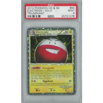 Pokemon HGSS Triumphant Electrode 93/102 PSA 9