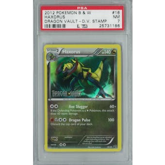 Pokemon Dragon Vault Haxorus 16/20 Stamped Single PSA 7