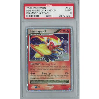 Pokemon Diamond & Pearl Infernape Lv. X 121/130 Single PSA 9