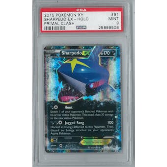 Pokemon Primal Clash Sharpedo EX 91/160 Single PSA 9
