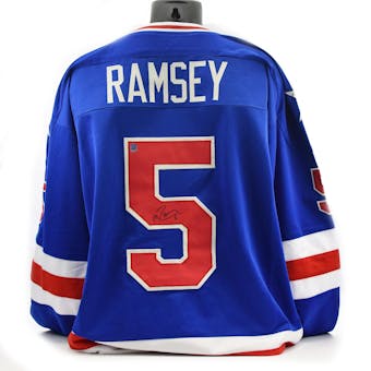 Mike Ramsey Autographed USA Miracle on Ice Blue Jersey (DACW COA)