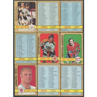 1972/73 O-Pee-Chee Hockey Complete Set (POOR)