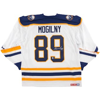 Alexander Mogilny Autographed Buffalo Sabres Large White Hockey Jersey