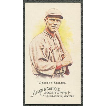 2008 Topps Allen and Ginter #370 George Sisler EXT Mini