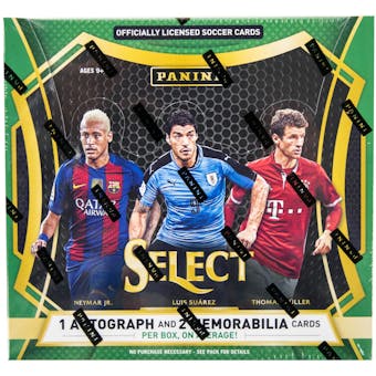 2016/17 Panini Select Soccer Hobby Box + 1 FREE 2018 FATHER'S DAY PACK!