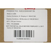 Pokemon Sun & Moon Booster 6-Box Case
