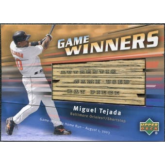 2004 Upper Deck Game Winners Bat #TE Miguel Tejada