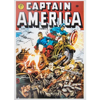 Neal Adams Autographed Captain America Lithograph